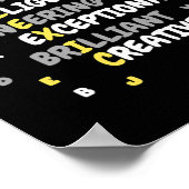 Sensibilisierungsmonat mit Bedeutung Poster (Ecke)