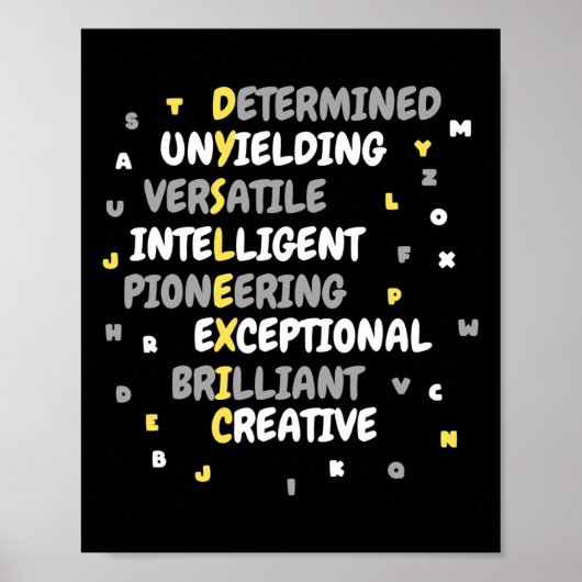 Sensibilisierungsmonat mit Bedeutung Poster (Vorne)