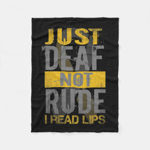 Sensibilisierungsmonat nur Tod nicht rude asl sign Fleecedecke