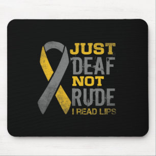 Sensibilisierungsmonat nur Tod nicht rude asl sign Mousepad