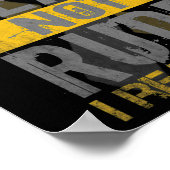 Sensibilisierungsmonat nur Tod nicht rude asl sign Poster (Ecke)