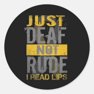 Sensibilisierungsmonat nur Tod nicht rude asl sign Runder Aufkleber