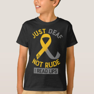 Sensibilisierungsmonat nur Tod nicht rude asl sign T-Shirt
