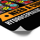 Sensibilisierungsschmetterling und Blume der Hoffn Poster (Ecke)