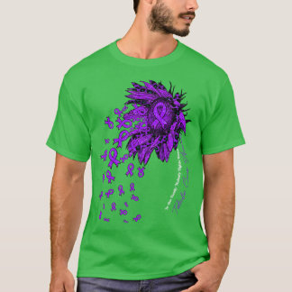 Sensibilisierungssonnenblume niemand allein kämpft T-Shirt