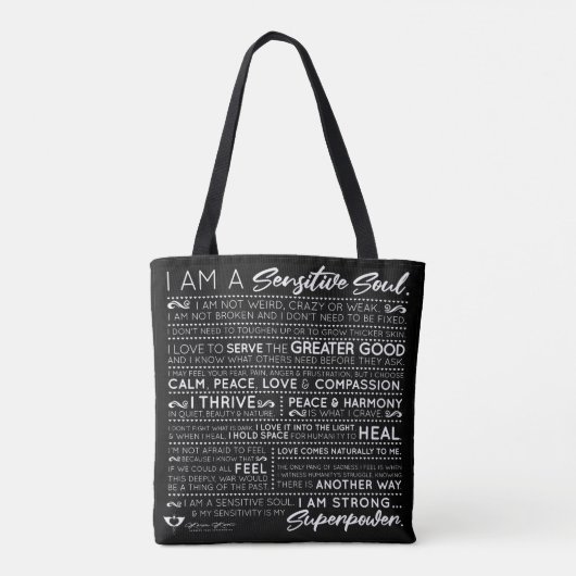 Sensible Soul Empowerment Tasche Schwarz (Rückseite)