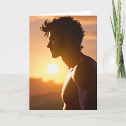 Sensible Sunset Greetings Card Karte (Vorderseite)