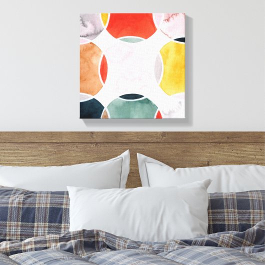 Sensical - Circle Pattern Leinwanddruck (Insitu (Schlafzimmer))