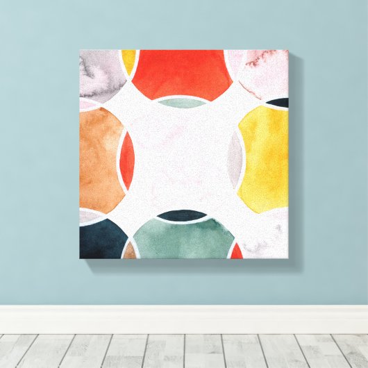 Sensical - Circle Pattern Leinwanddruck (Insitu (Holzboden))