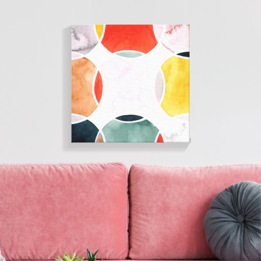 Sensical - Circle Pattern Leinwanddruck (Insitu (Wohnzimmer))