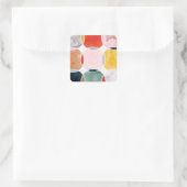 Sensical - Circle Pattern Quadratischer Aufkleber (Tasche)