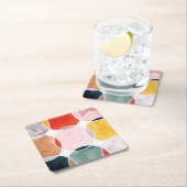 Sensical - Circle Pattern Rechteckiger Pappuntersetzer (Vor Ort)