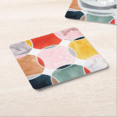 Sensical - Circle Pattern Rechteckiger Pappuntersetzer (angewinkelt)