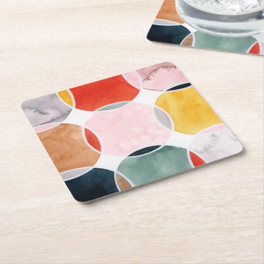 Sensical - Circle Pattern Rechteckiger Pappuntersetzer (angewinkelt)