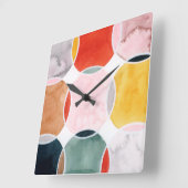 Sensikal - Kreismuster Quadratische Wanduhr (Winkel)