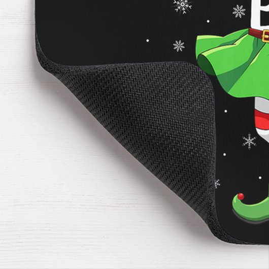 Sensitive Elf Christmas Girls Women Elf Squad Xmas Mousepad (Ecke)