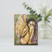 Sensitive Flüge Angel Postkarte (Stehend Vorderseite)