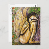 Sensitive Flüge Angel Postkarte (Vorne/Hinten)