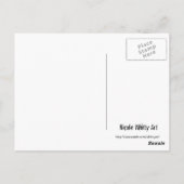 Sensitive Flüge Angel Postkarte (Rückseite)