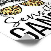 Sensitive Gangsta Gangster Funny Meme Saying Quote Poster (Ecke)