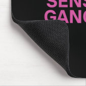 Sensitive Gangster Funny Ironic Quote  Mousepad (Ecke)