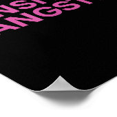 Sensitive Gangster Funny Ironic Quote  Poster (Ecke)