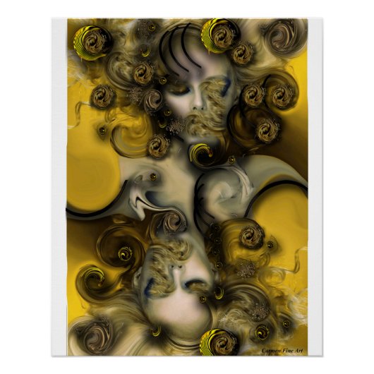 "Sensitive Muse". Glossy Poster (Vorderseite)