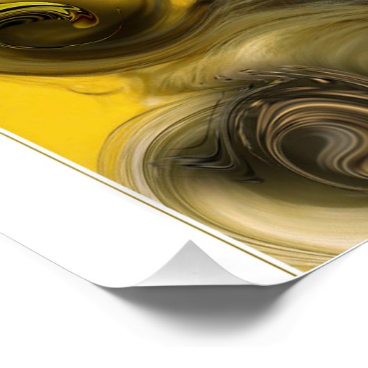 "Sensitive Muse". Glossy Poster (Ecke)