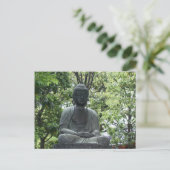 sensō-ji buddha grün postkarte (Stehend Vorderseite)