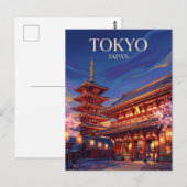 Senso-ji-Tempel Japan Postkarte (Vorne/Hinten)