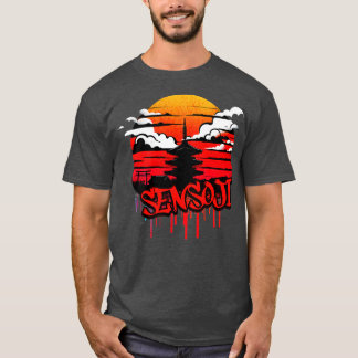 Sensoji Tempel Graffiti Design T-Shirt