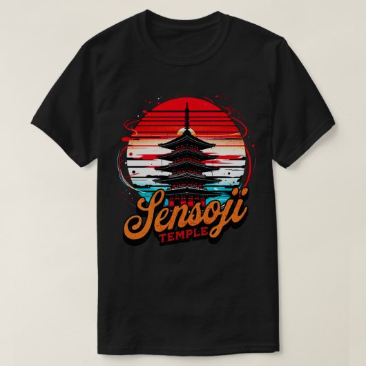 Sensoji Tempel Tokyo Design 1 T-Shirt (Design vorne)