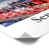 Sensoji Temple Asakusa Japan Reisen Wasserfarbe Poster (Ecke)