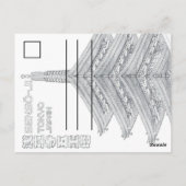 sensoji temple tokyo postcard - japan postcard postkarte (Rückseite)