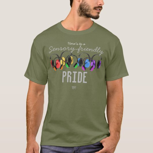 Sensorisch freundlicher PRIDE/ LGBTQ+ Regenbogen/ T-Shirt (Vorderseite)