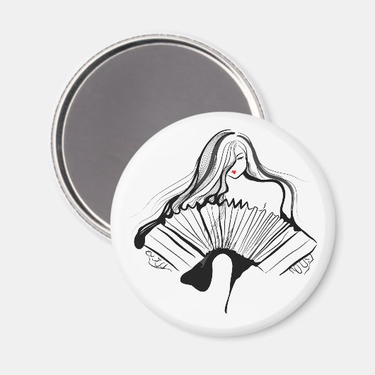 Sensual Bandoneon Magnet (Vorderseite/Rückseite)
