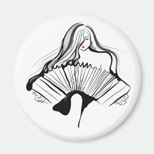Sensual Bandoneon Magnet
