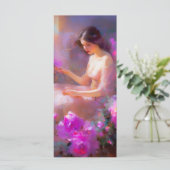 Sensual Elegance Lesezeichen Menükarte (Stehend Vorderseite)