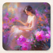 Sensual Elegance Rechteckiger Pappuntersetzer (Vorderseite)