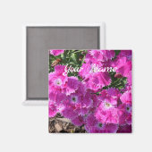 Sensual Lacy Purple Flowers Magnet (Vorderseite/Rückseite)