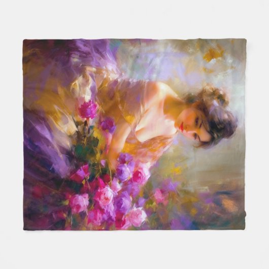 Sensual Portrait Fleecedecke (Vorderseite (Horizontal))