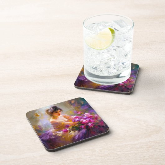 Sensual Portrait Getränkeuntersetzer (Rechte Seite)