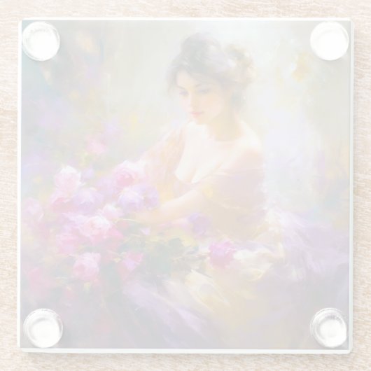 Sensual Portrait Glasuntersetzer (Rückseite)