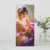 Sensual Portrait Lesezeichen Menükarte (Stehend Vorderseite)