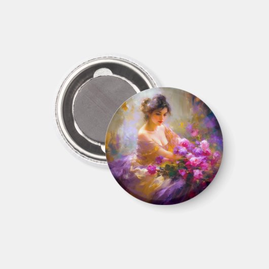 Sensual Portrait Magnet (Vorderseite/Rückseite)