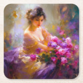 Sensual Portrait Rechteckiger Pappuntersetzer (Vorderseite)