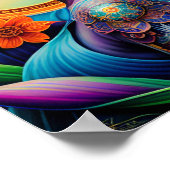 Sensual Scorpio Goddess Poster (Ecke)