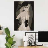 Sensual Vintag Corset Art Poster (Heimbüro)