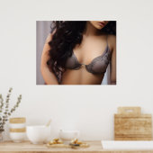 Sensuale Modefrau Poster (Küche)