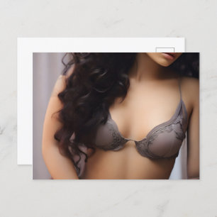 Sensuale Modefrau Postkarte